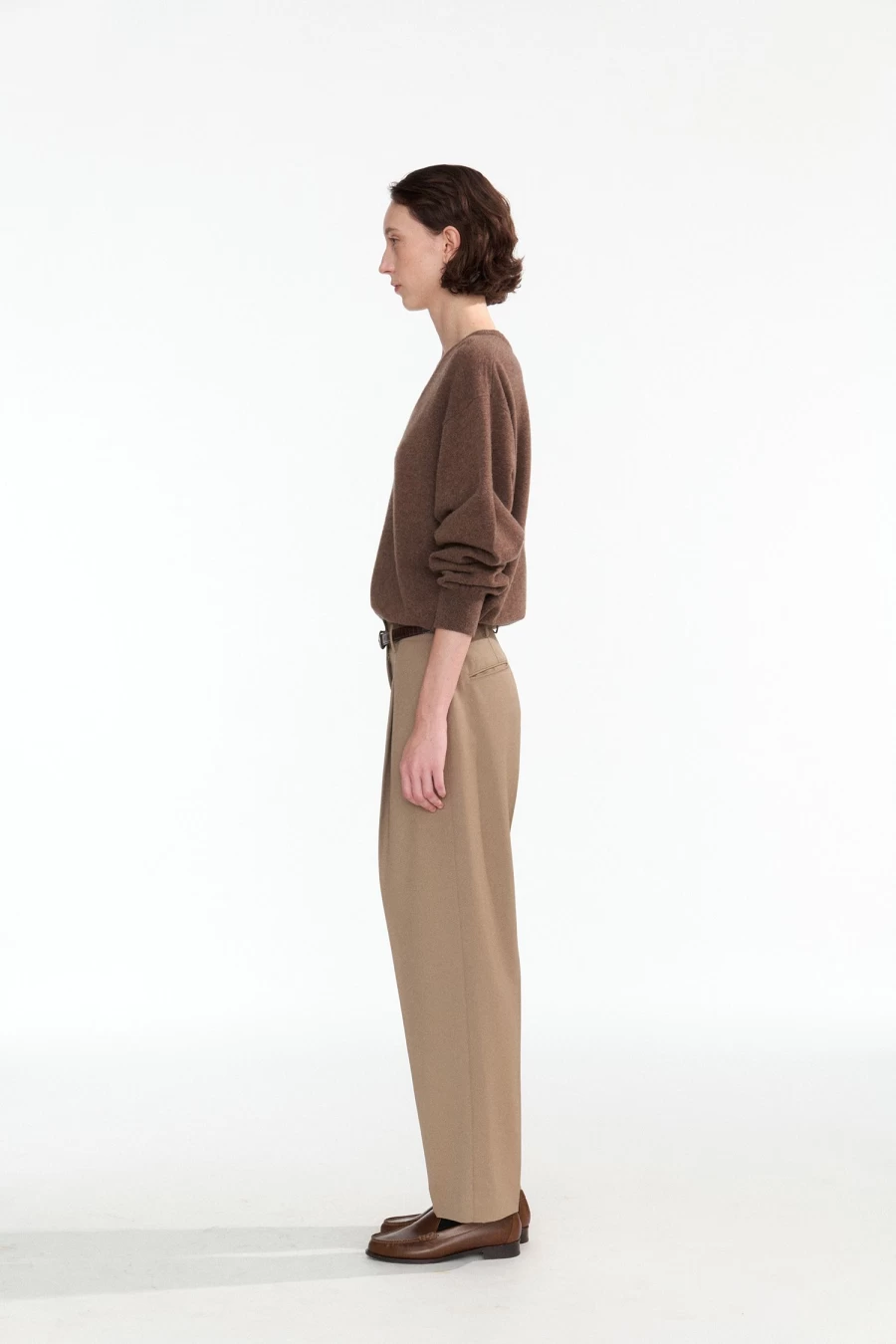 "Haig Brown V-Neck Pullover Sweater - 4th Collection"