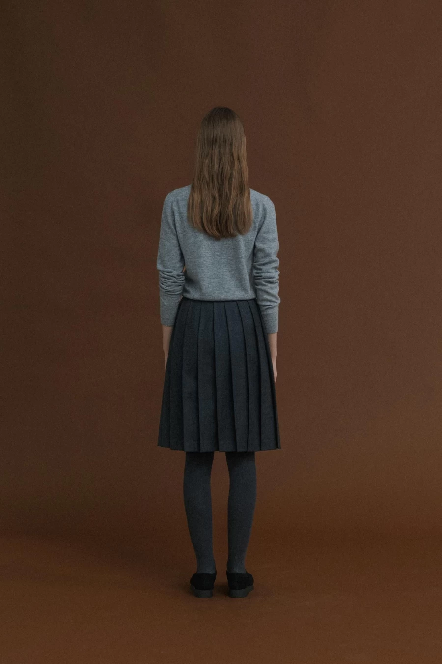 "Luxury Gray Cashmere Knit Sweater – Soft Unisex Pullover – Nothing Written Brand"