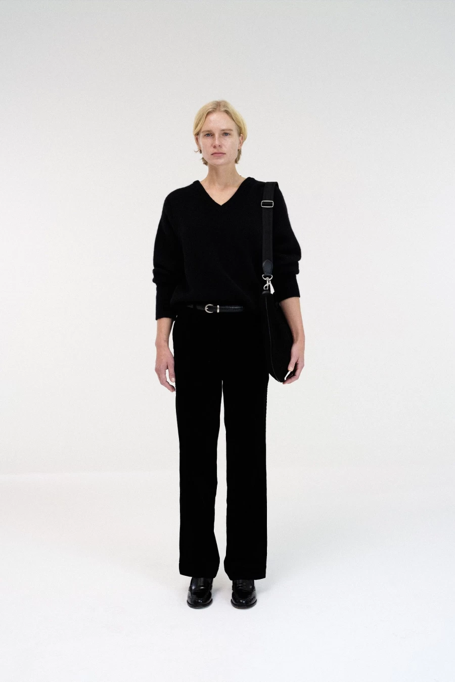 "Black Alpaca Wool Sweater – Soft & Warm Third Pound Knit"