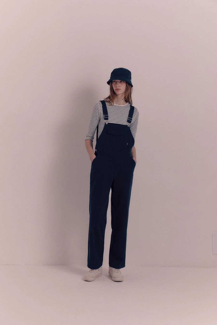 Nothing Written Hana Slim Blue Stripe T-Shirt - 2nd Edition Minimalist Casual Tee