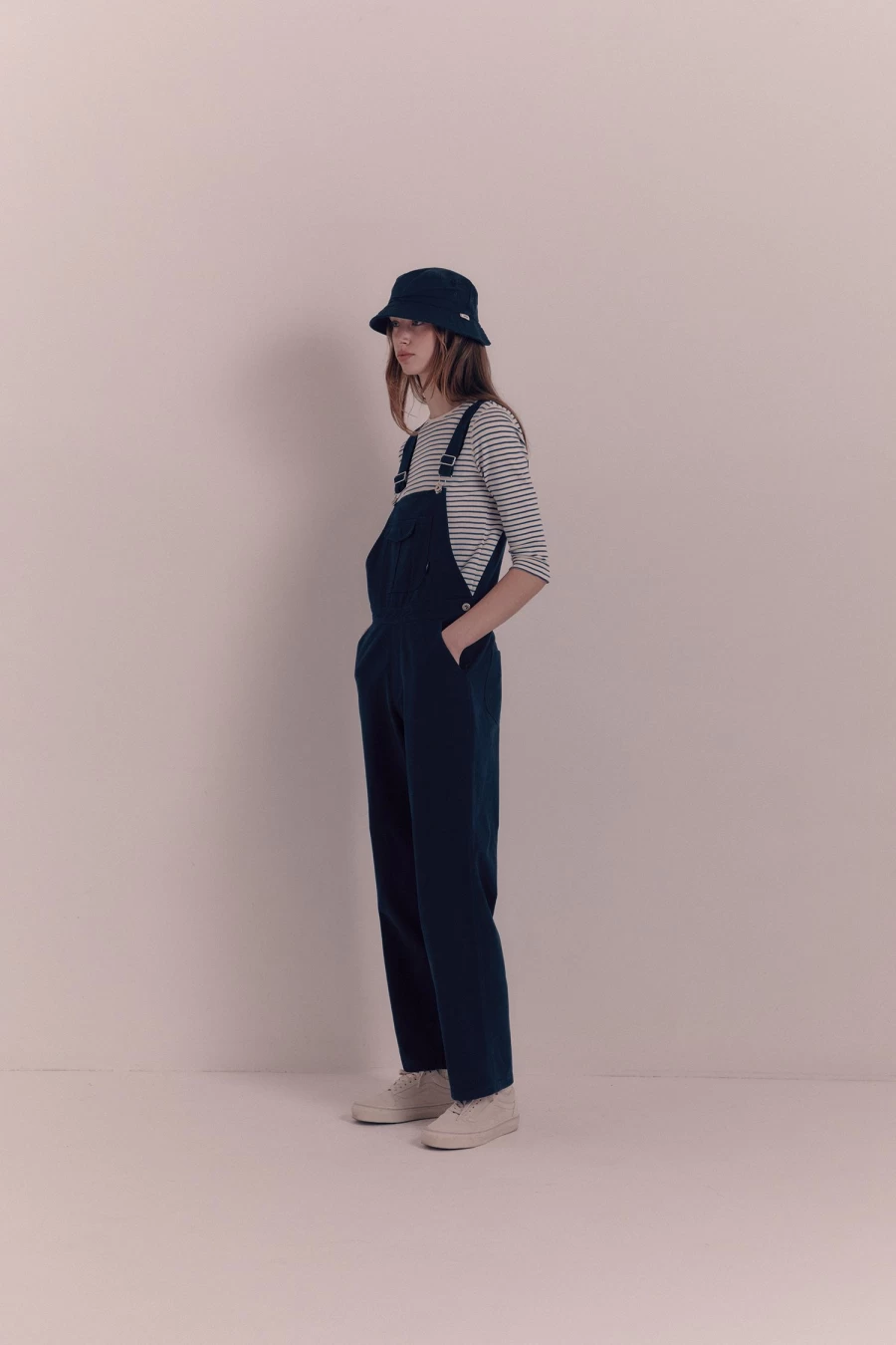 Nothing Written Hana Slim Blue Stripe T-Shirt - 2nd Edition Minimalist Casual Tee