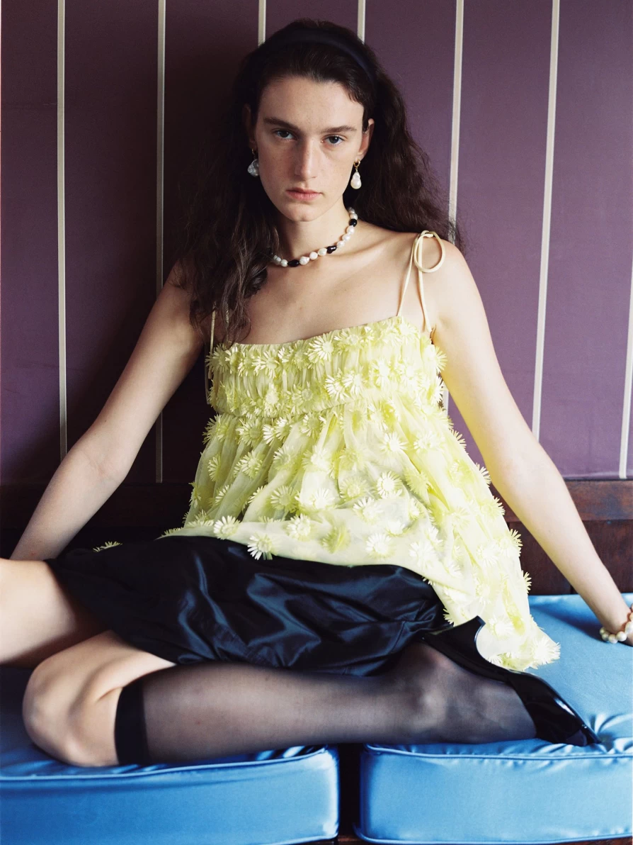 Black Silk Flare Skirt - Elegant Rosa Design by Nothing Written