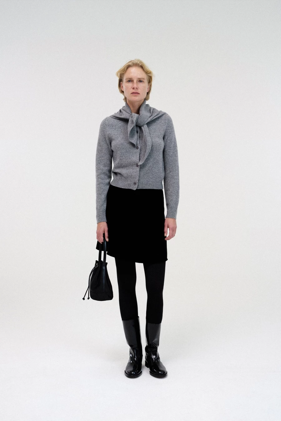 "Black Velvet Flared Skirt by Nothing Written - Elegant High-Waist A-Line Skirt for Women"