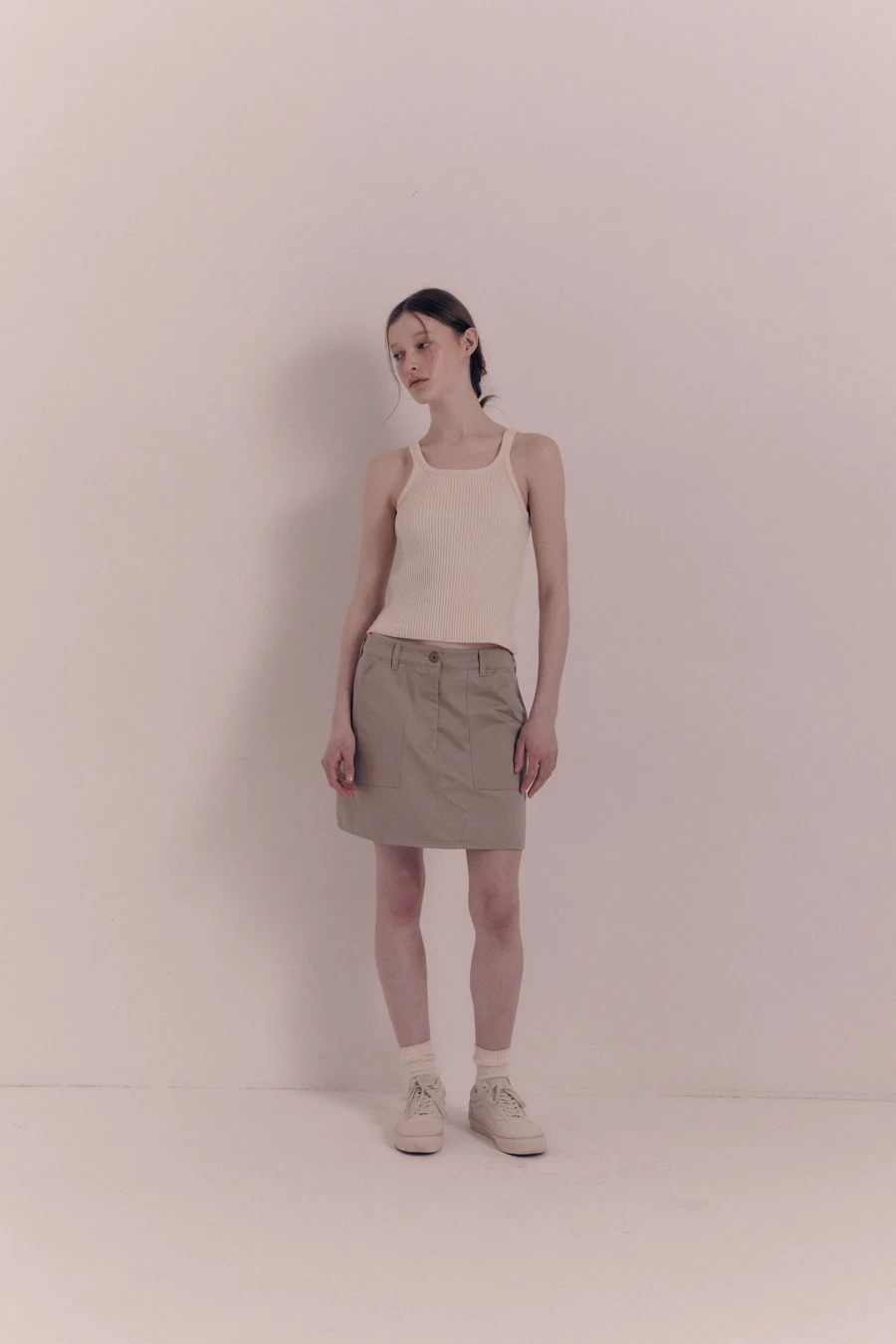 Nothing Written Keiro Boucle Sleeveless Top Ivory - 2nd Hand Vintage