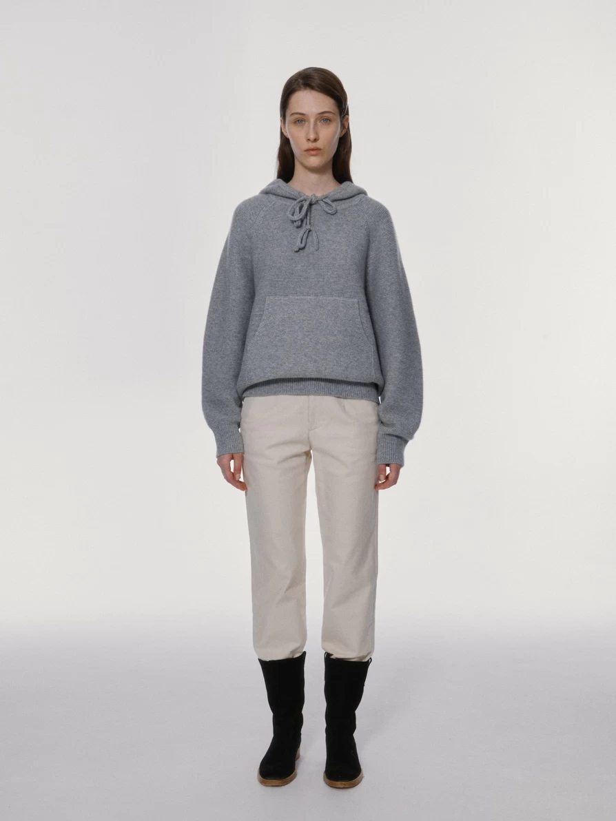 "Unbranded Knitted Gray Hoodie - 2nd Hand Sweatshirt for Men & Women"
