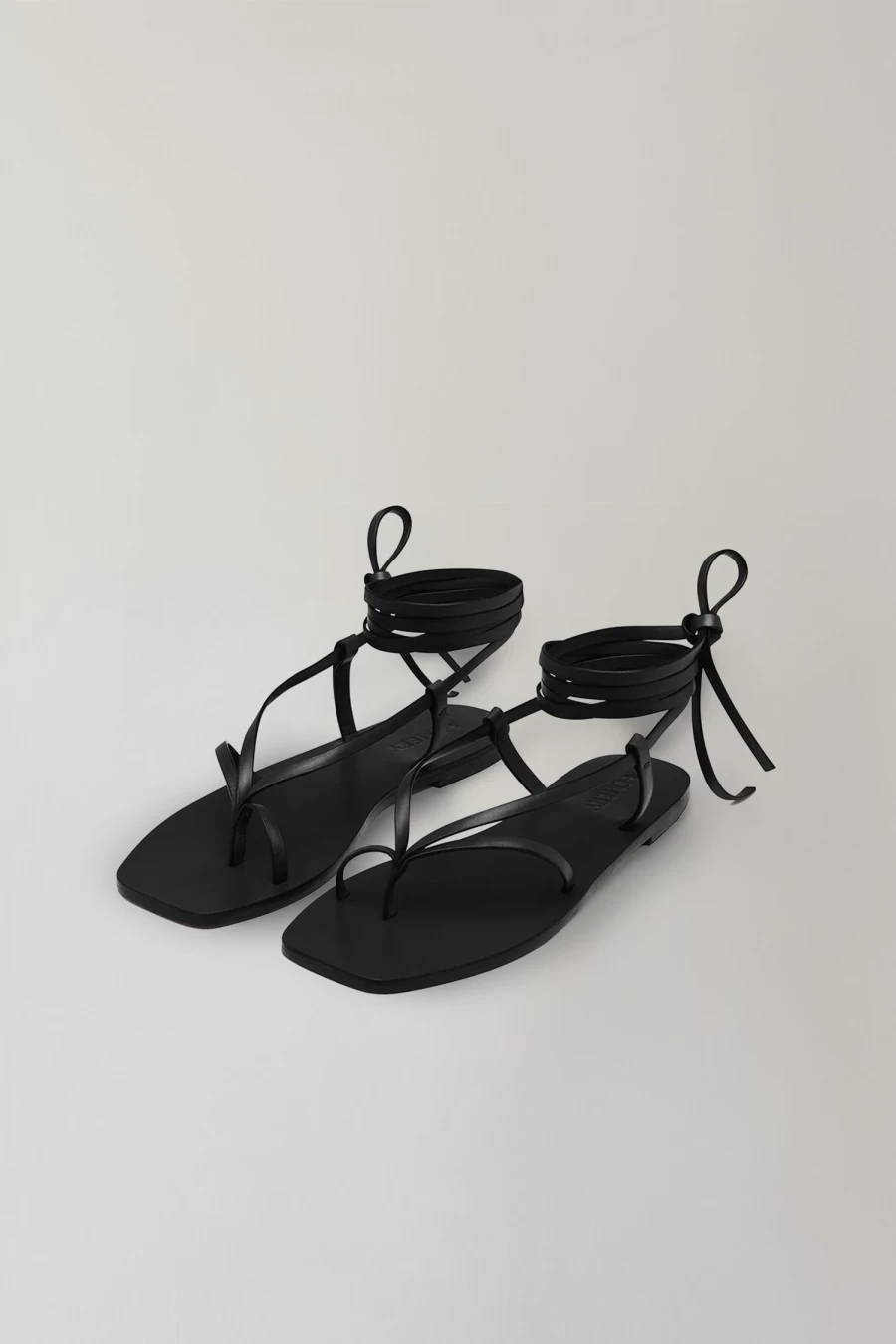 Nothing Written Nolan Black Sandals for Men - Minimalist Emery Design Slip-On