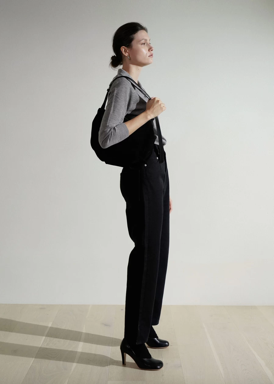 "Nothing Written Genuine Leather Shoulder Bag - 37th Collection (Black)"