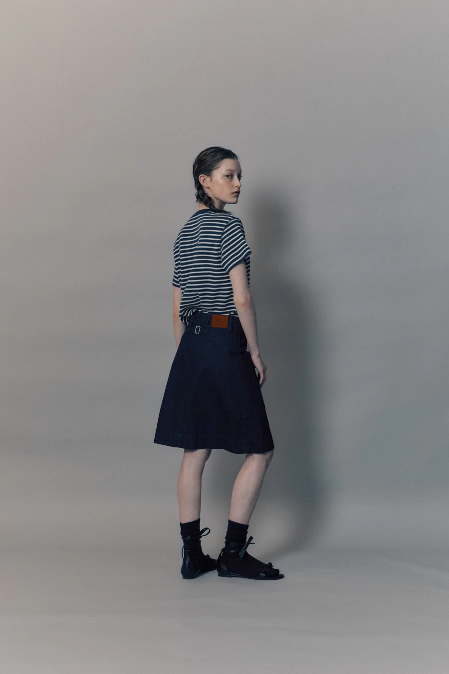 "Nothing Written Indigo Side Pocket Skirt - 2nd Hand Vintage Style"