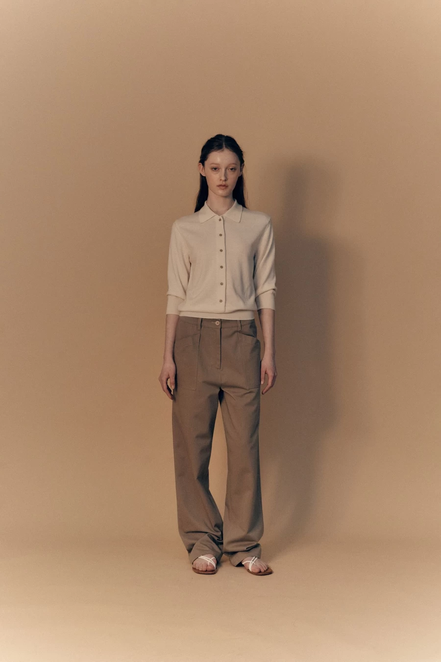 "Yena Ivory Wool Shirt – 3Rd Collection by Nothing Written"