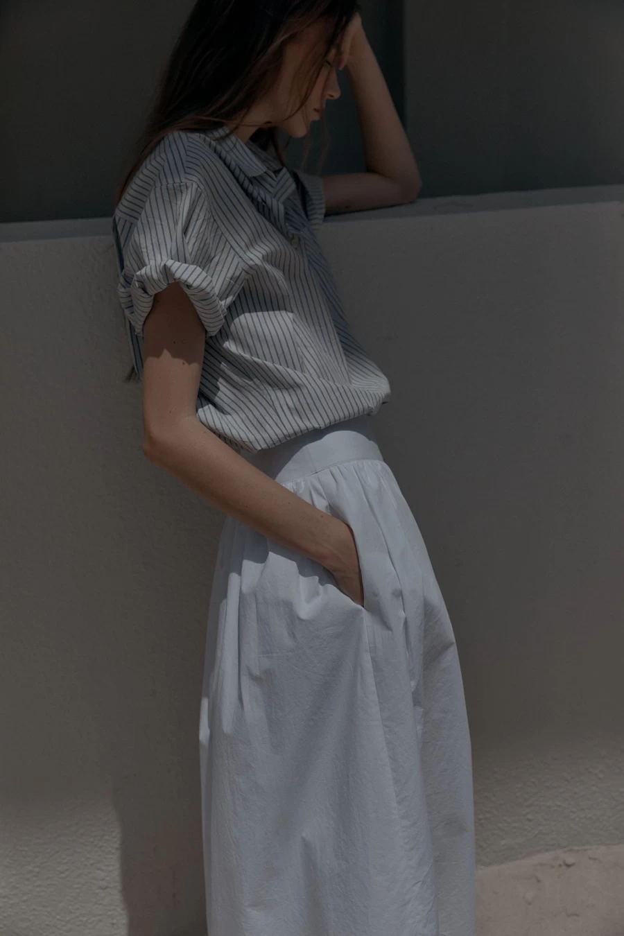 "Nothing Written White Flare Skirt - Elegant Sorne Style for Women"