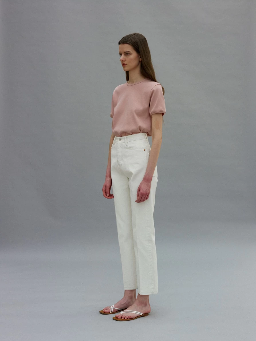 Nothing Written 6th Ollie Crop T-Shirt - Rose Pink Women's Fashion Top