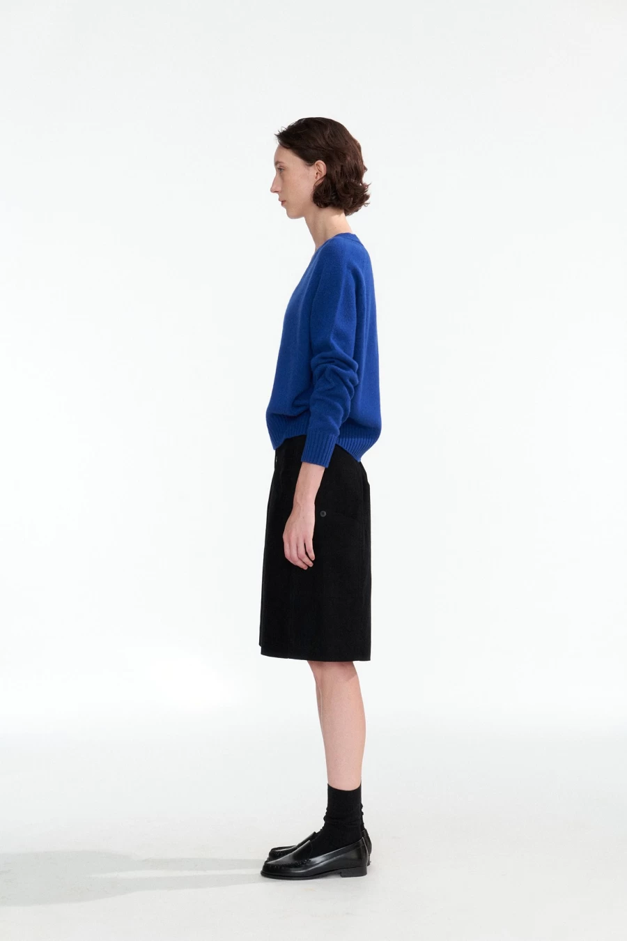 "Erin Wool V-Neck Sweater for Men - Royal Blue Pullover - 8th Collection"