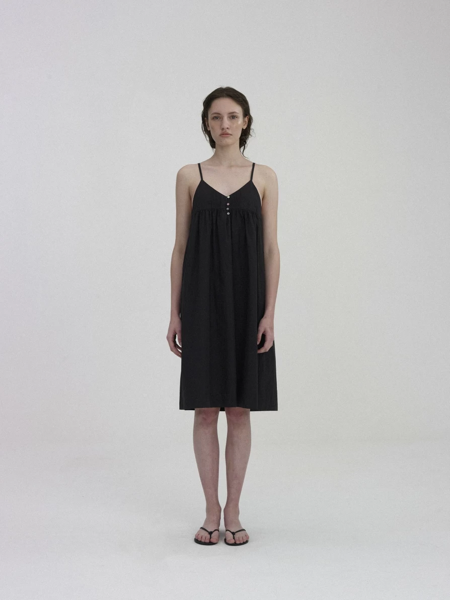 "Black Cami Mid One-Piece Swimsuit - Nothing Written Brand"